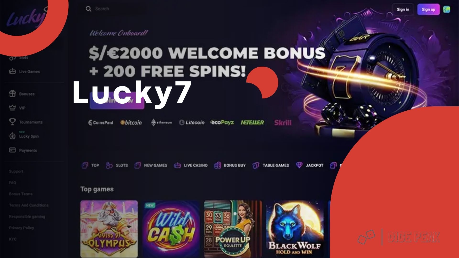 Lucky7 Crypto Casino Review